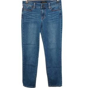 Talbots Flawless Five Pocket Boyfriend Jeans Women’s Size 4 Blue Denim Casual
